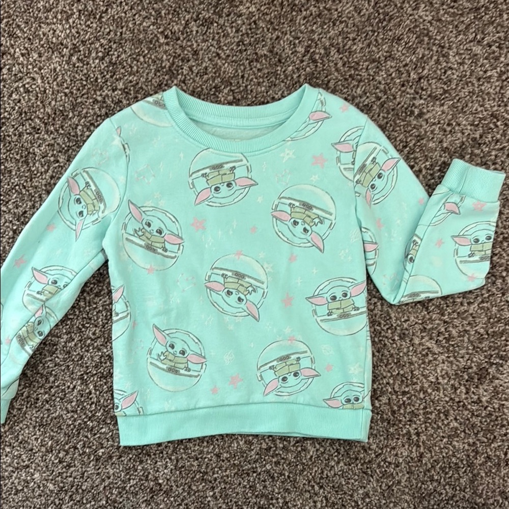 Star Wars Baby Yoda Mint Green Sweatshirt